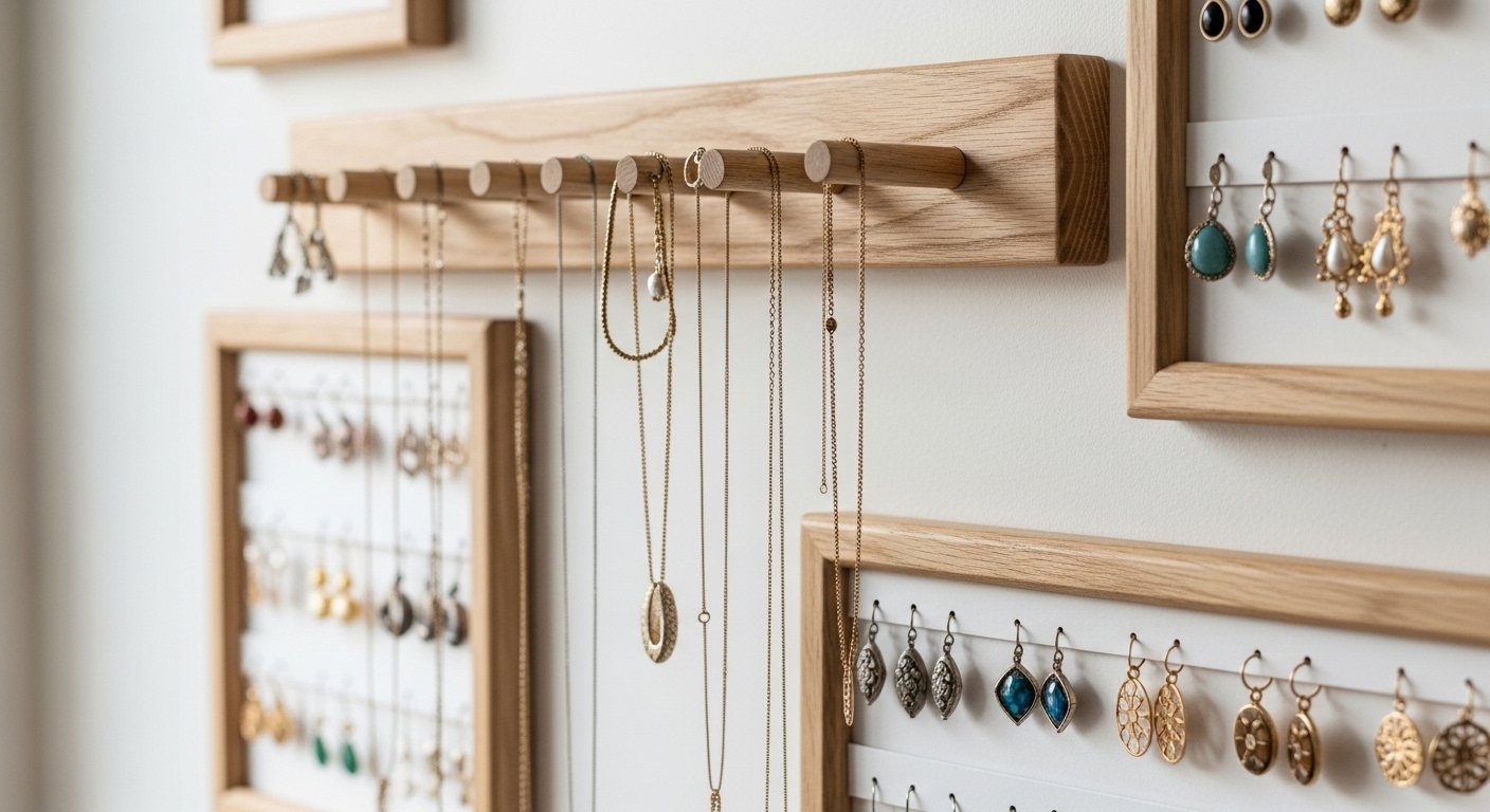 10 Quick Jewlrey Organization Wall Diy Aesthetic