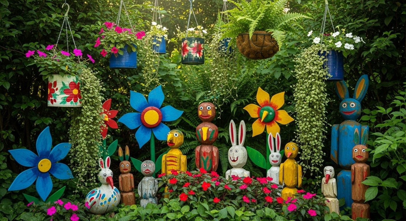 15 Fun Handmade Garden Art For Beginners This Year