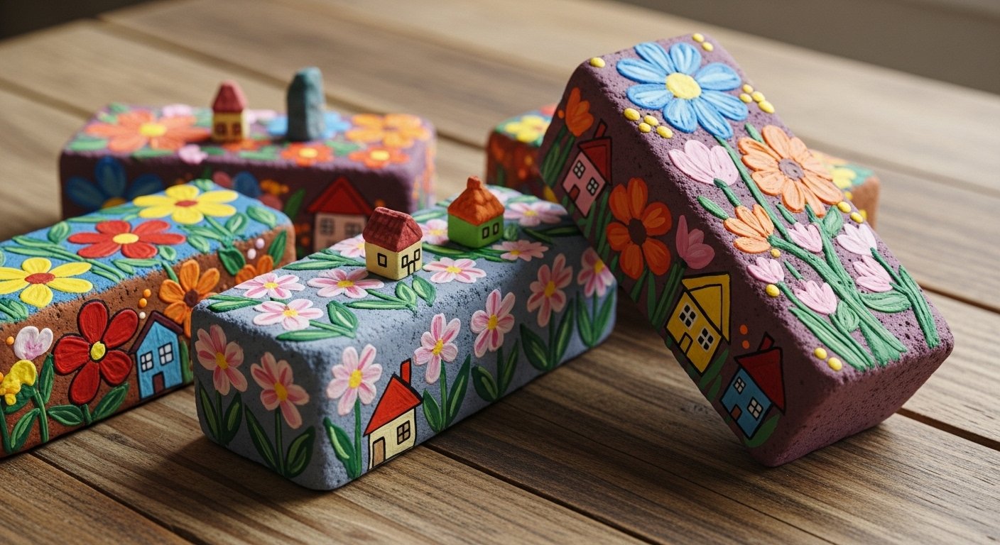 10 Fun Brick Painting Ideas Craft Aesthetic This Year