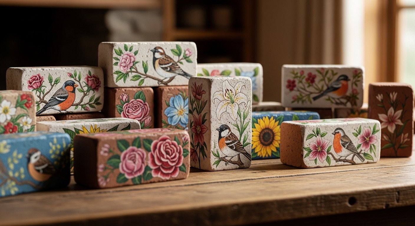 25 Cool Brick Painting Ideas Craft For Beginners