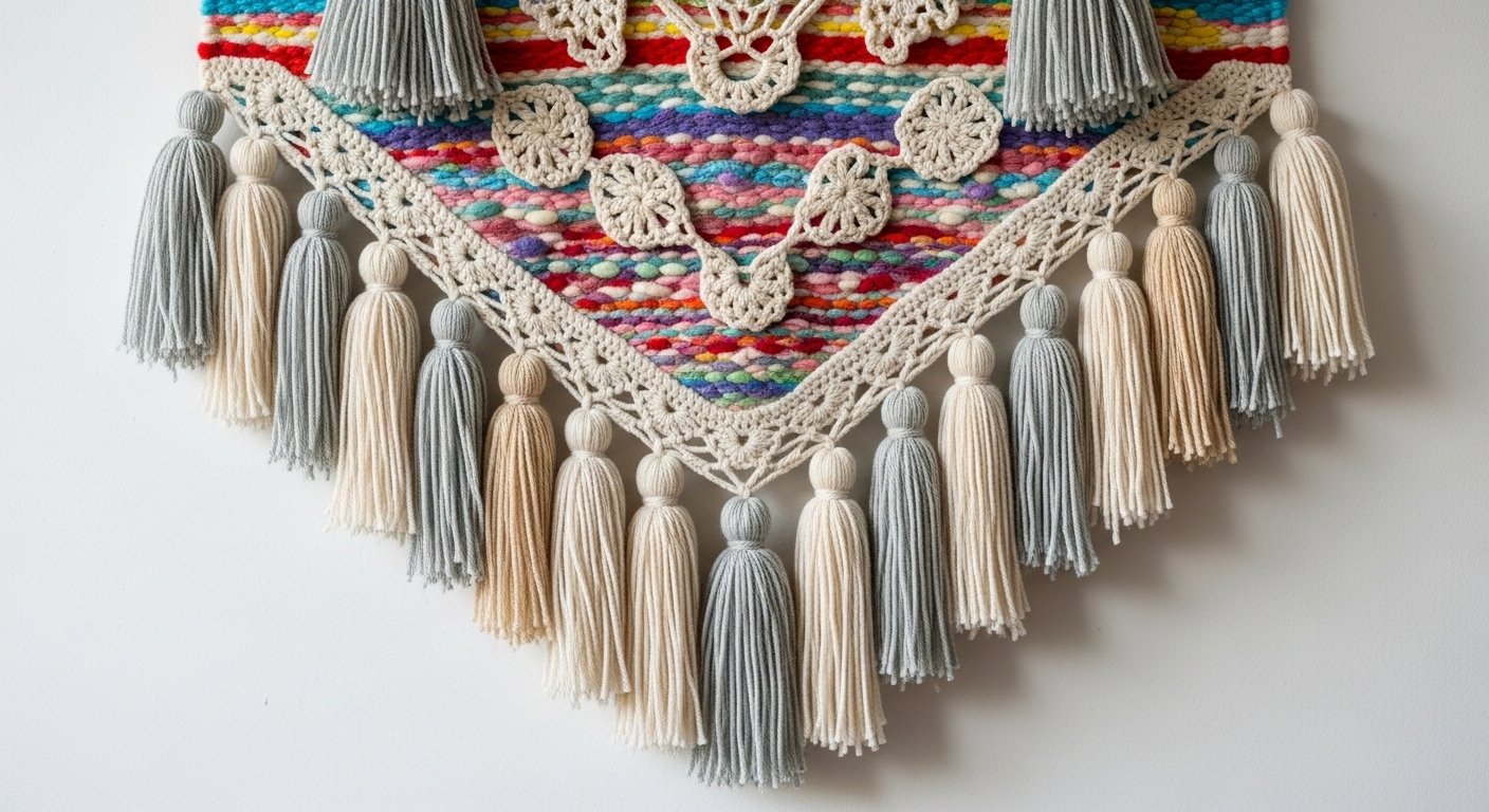 12 Quick Woolen Craft Wall Hangings Aesthetic