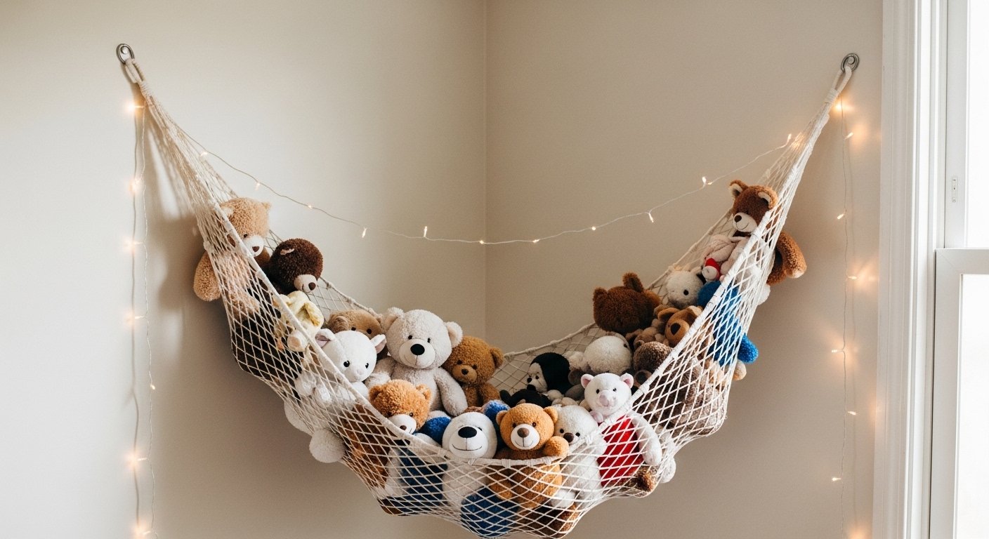 20 Quick Diy Stuffed Animal Storage Aesthetic